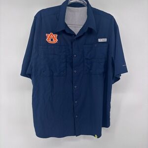 Auburn‎ Tigers Columbia PFG Performance Fishing Shirt Mens